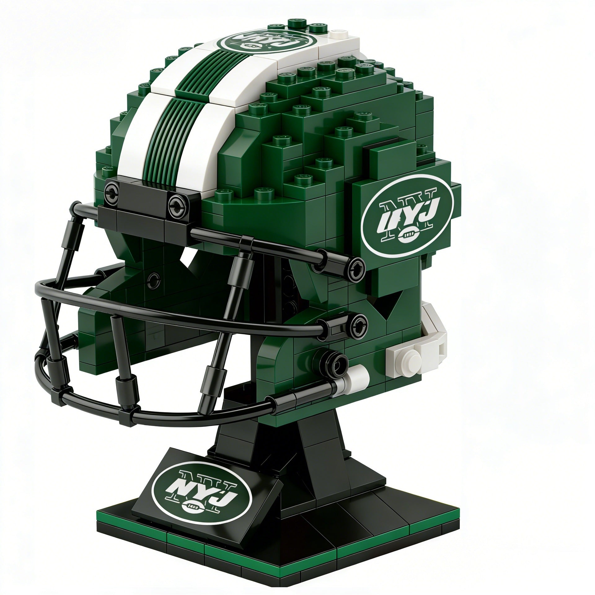 🏈 NFL Edition Brick Helmet Collection - 32 Teams Available - 3D DIY Display Model for Fans 🧱