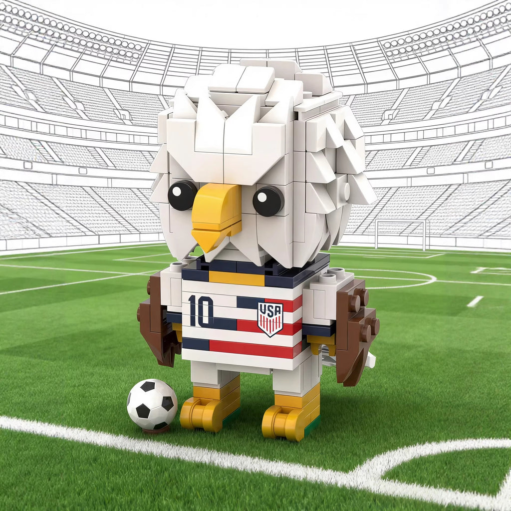 United 2026: Official North American World Cup Mascot Building Block Set (USA, Canada, Mexico) 🦅🦌🐆⚽️