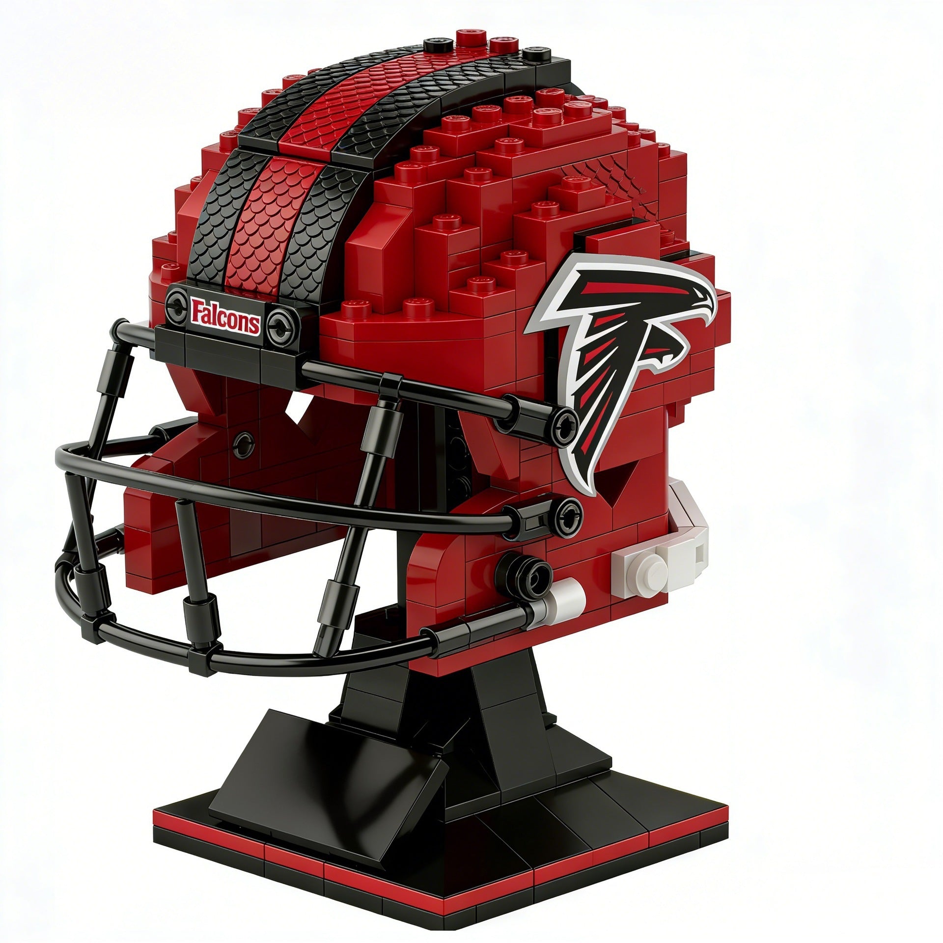 🏈 NFL Edition Brick Helmet Collection - 32 Teams Available - 3D DIY Display Model for Fans 🧱