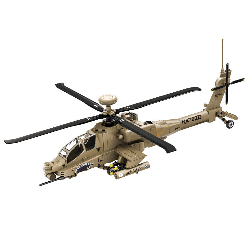 AH-64 Apache Attack Helicopter Building Block Set