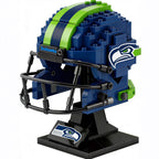 🏈 NFL Edition Brick Helmet Collection - 32 Teams Available - 3D DIY Display Model for Fans 🧱