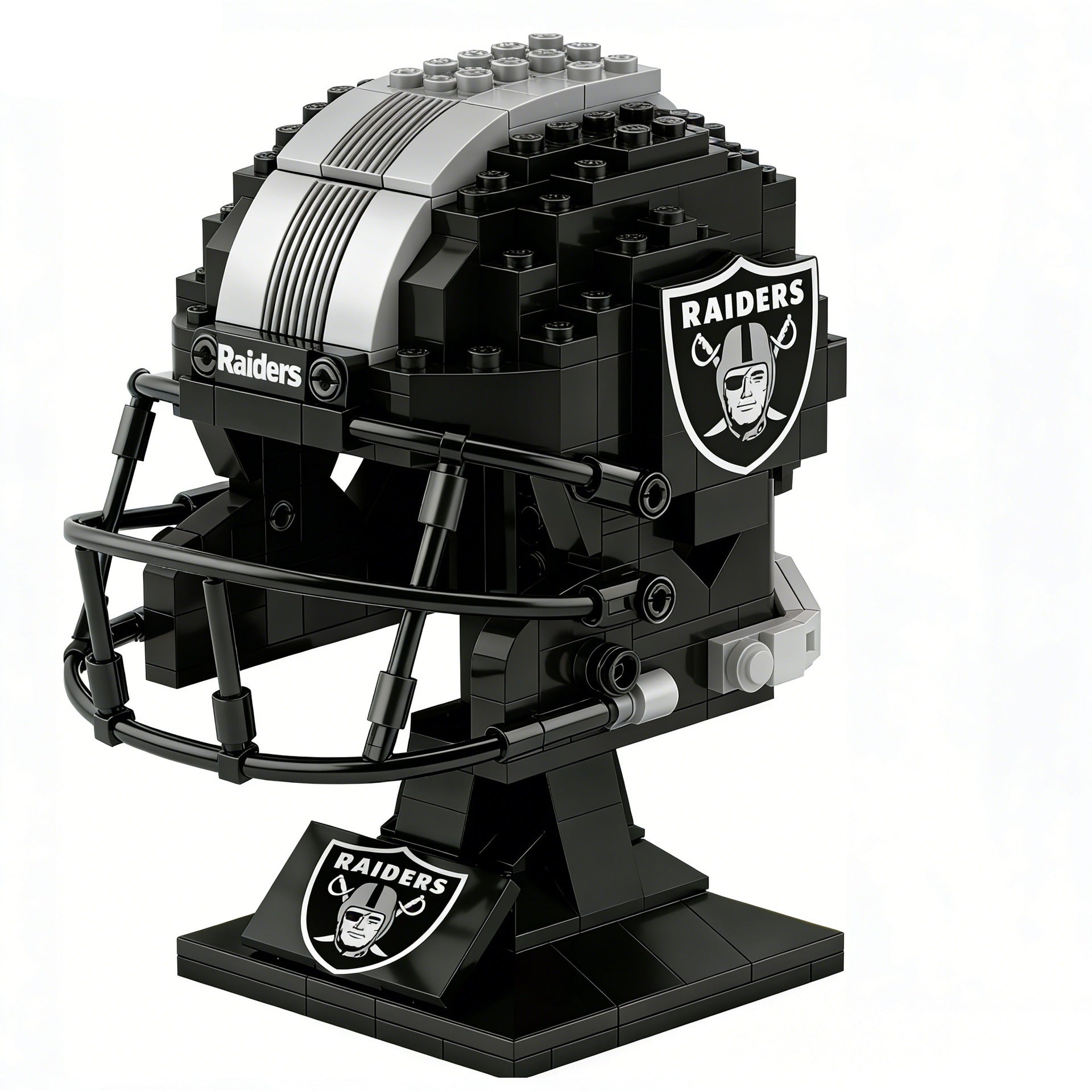 🏈 NFL Edition Brick Helmet Collection - 32 Teams Available - 3D DIY Display Model for Fans 🧱