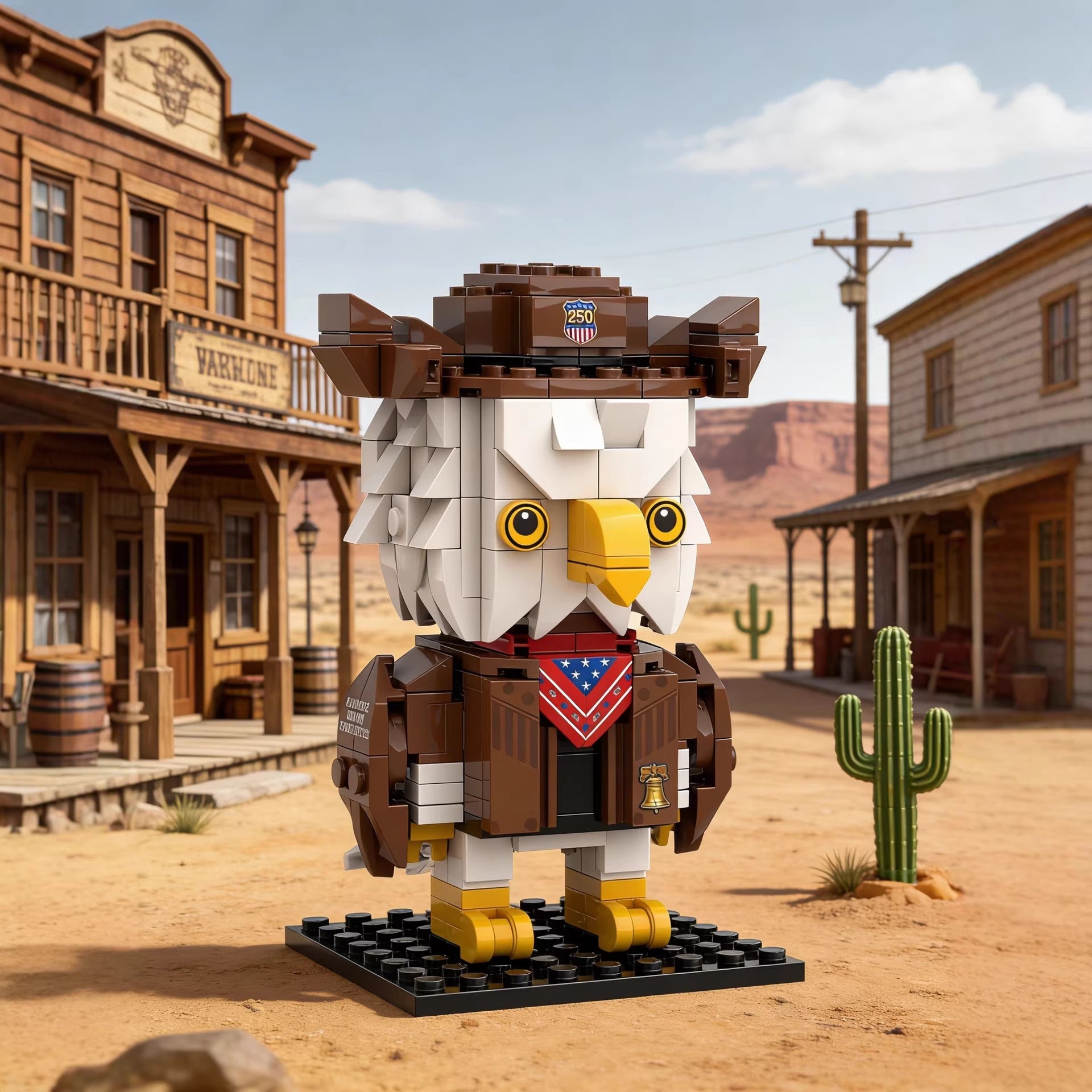🦅 250th Anniversary Edition: Freedom Eagle Creative Building Block Figures — Build Your Patriotism