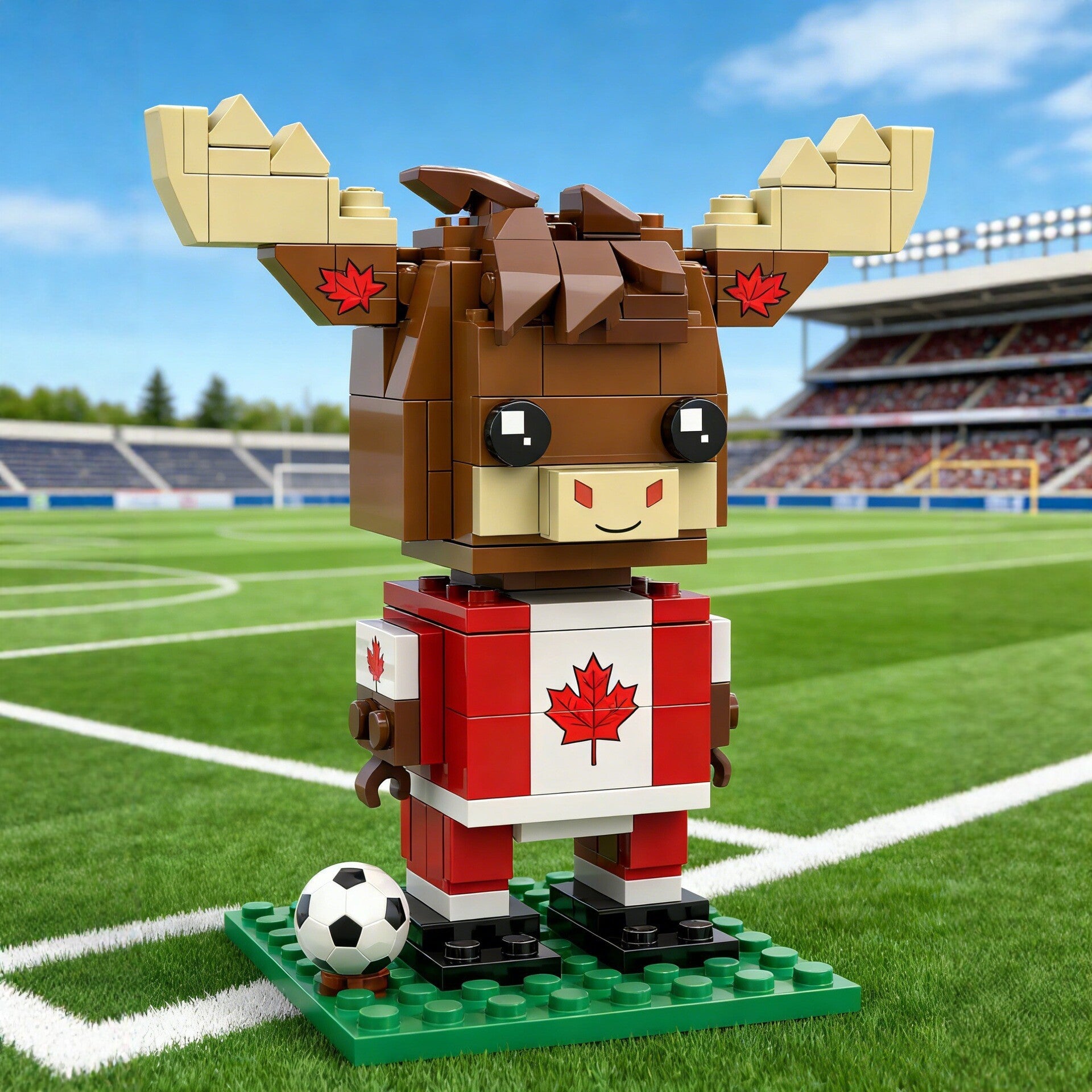 United 2026: Official North American World Cup Mascot Building Block Set (USA, Canada, Mexico) 🦅🦌🐆⚽️