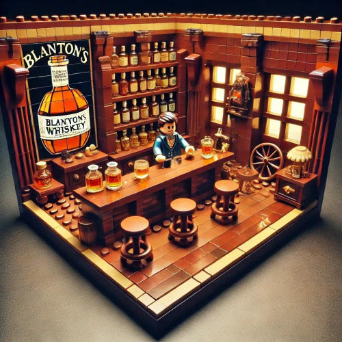 Build Your Own Speakeasy 🥃 | Classic Whiskey Bar Miniature Brick Set - Ultimate Home Bar Decor