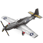 P-51 Mustang Fighter Aircraft Building Block Set