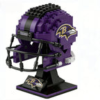 🏈 NFL Edition Brick Helmet Collection - 32 Teams Available - 3D DIY Display Model for Fans 🧱