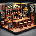 Build Your Own Speakeasy 🥃 | Classic Whiskey Bar Miniature Brick Set - Ultimate Home Bar Decor