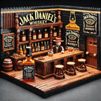 Build Your Own Speakeasy 🥃 | Classic Whiskey Bar Miniature Brick Set - Ultimate Home Bar Decor