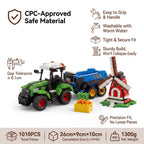 4-in-1 Farm Tractor Building Blocks