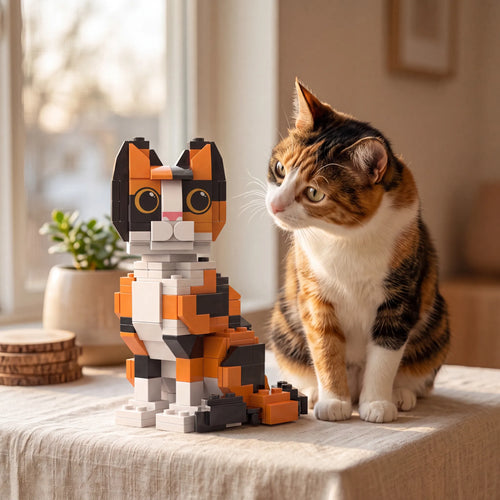 Calico Cat Building Blocks Set