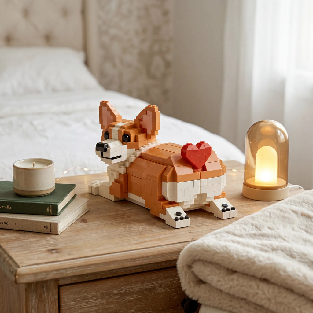 🐶 Corgi Love Brick Set — Build a Little Piece of Happiness