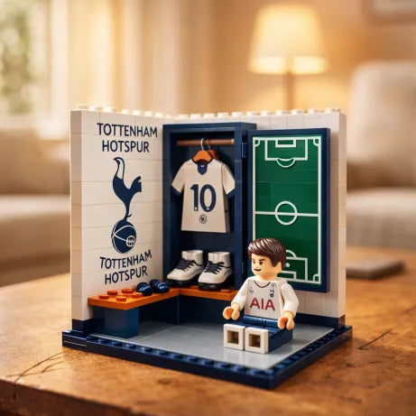 🔥Limited Edition 🔥Ultimate Matchday: Football Club Locker Room Building Block Set (with Minifigure & Jerseys) ⚽️🔴