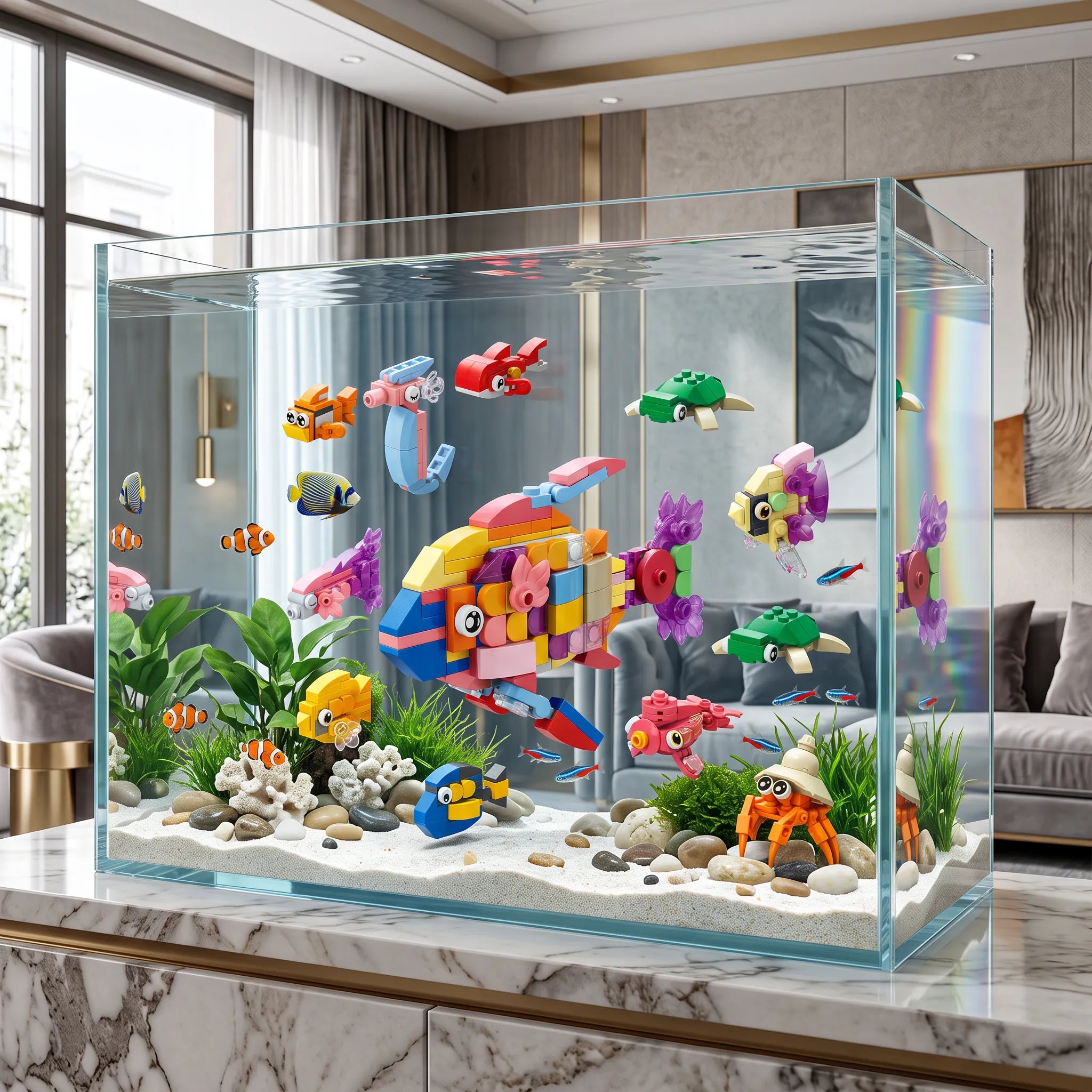 Ocean Ecosystem Building Blocks Set