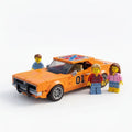 🚗 Classic Dodge 01 Race Car Brick Display Building Brick Set