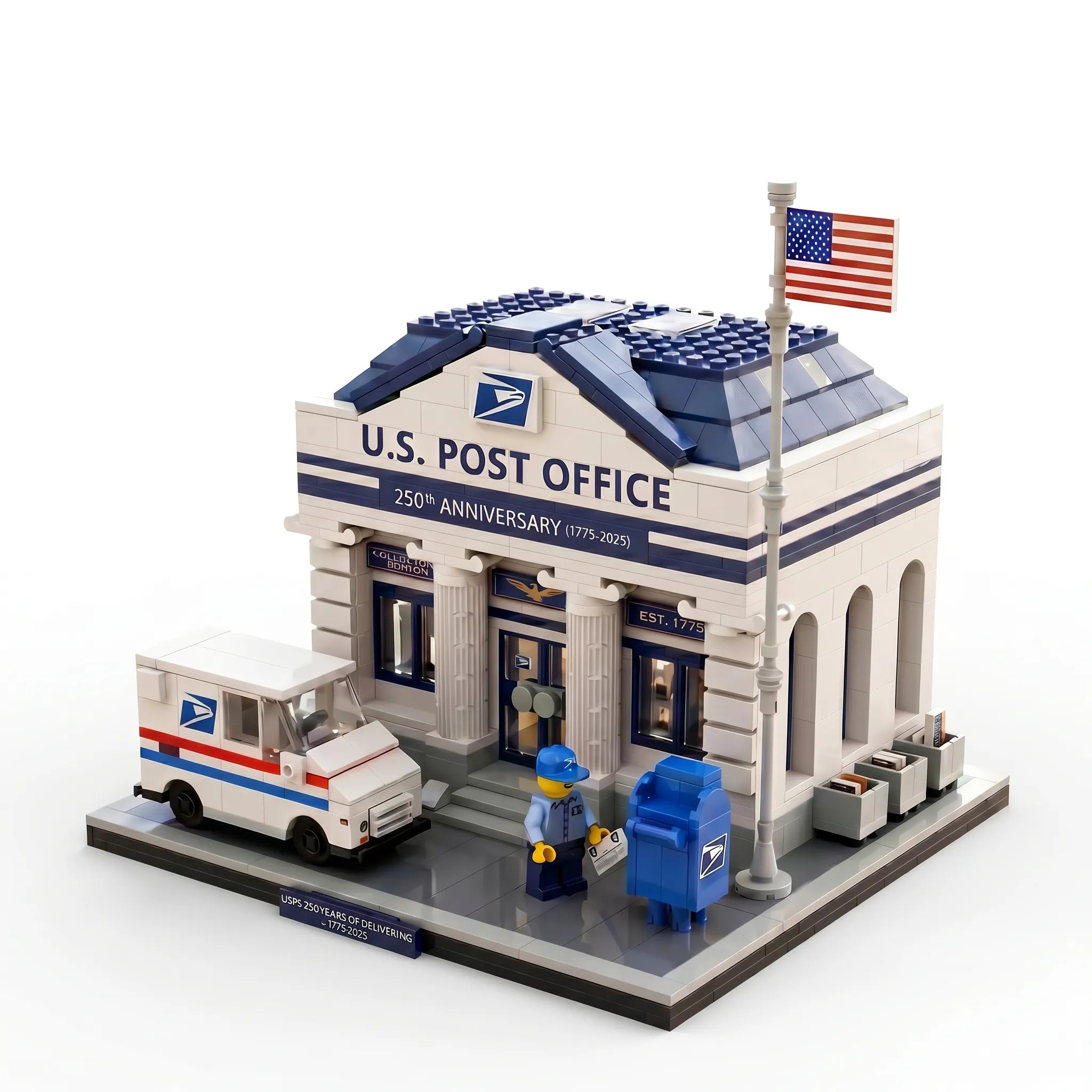 Build Your Own U.S. Post Office | Postal Building Block Set
