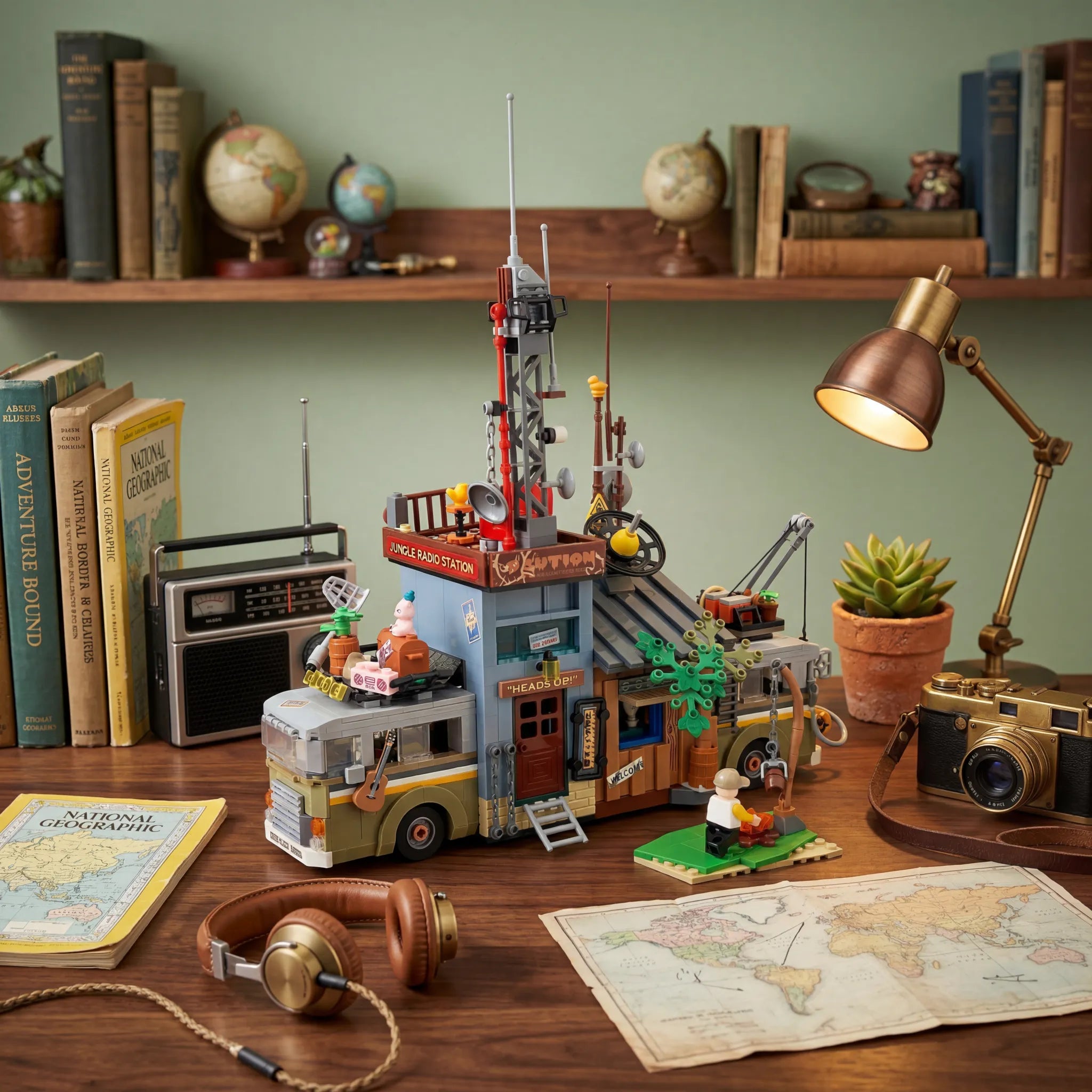 📻 Jungle Radio Station Building Blocks | Build a Little Memory of Adventure