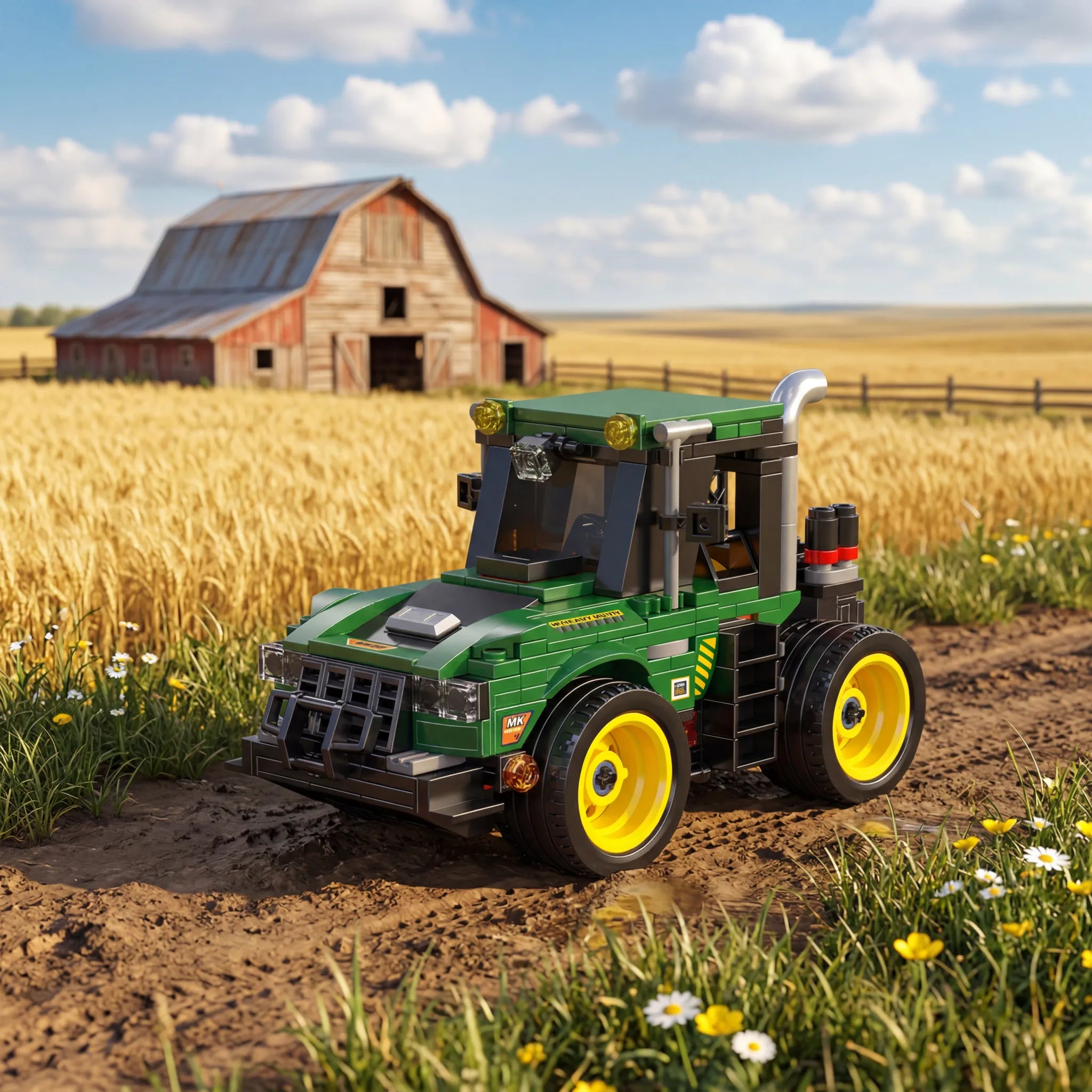 🚜 Mini Engineering Farm Tractor Building Blocks | Build a Little Piece of Farm Life