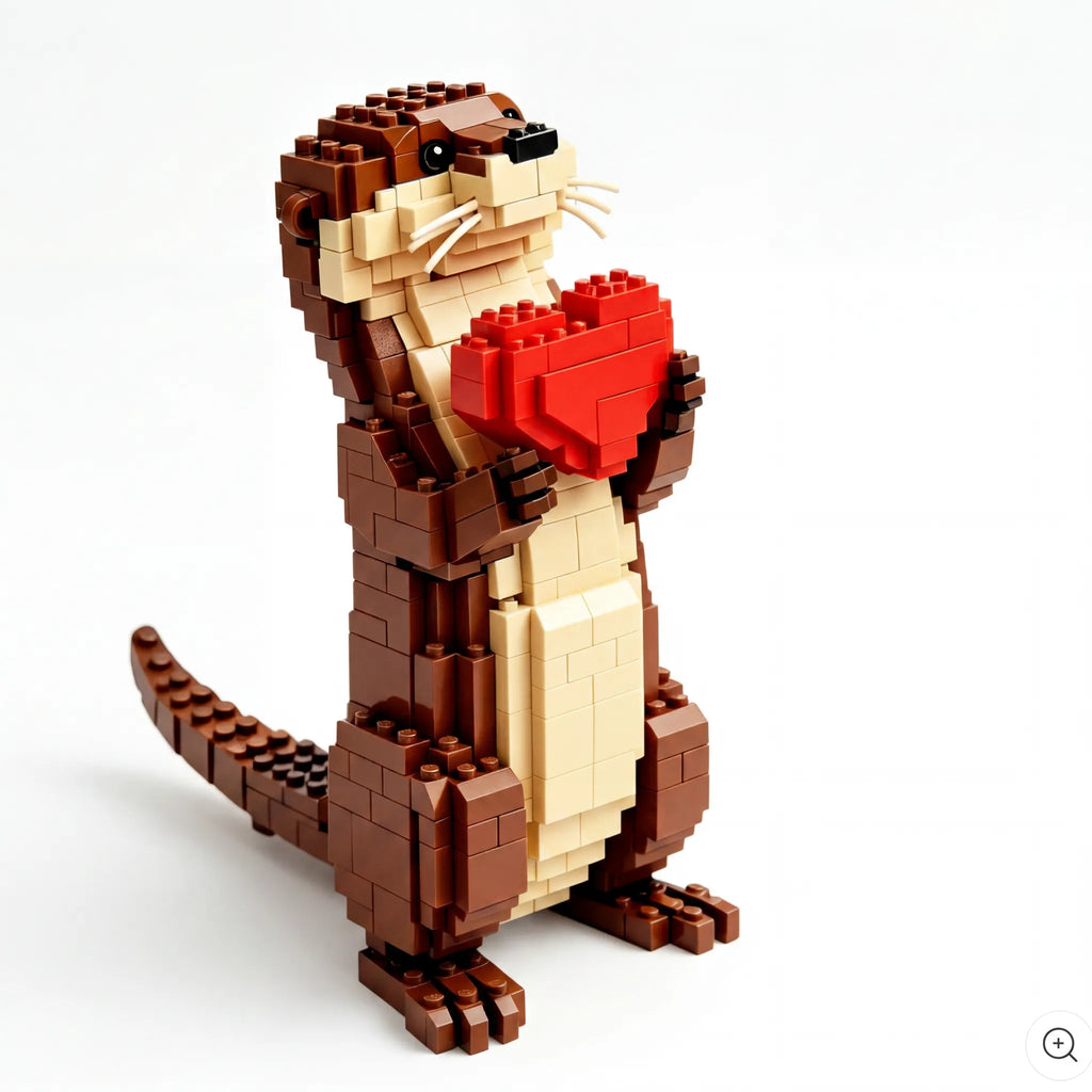 🦦❤️ A Little Otter Holding a Heart — A Small Gift Full of Warmth
