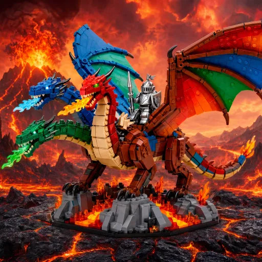 Dungeons & Dragons Tiamat Five-Headed Dragon 2025 Collector Edition Building Block Model