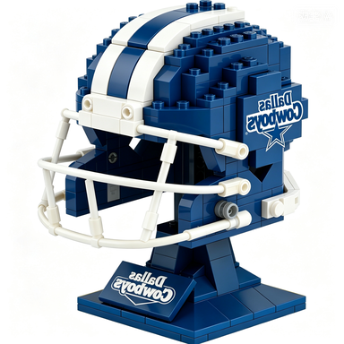 🏈 NFL Edition Brick Helmet Collection - 32 Teams Available - 3D DIY Display Model for Fans 🧱