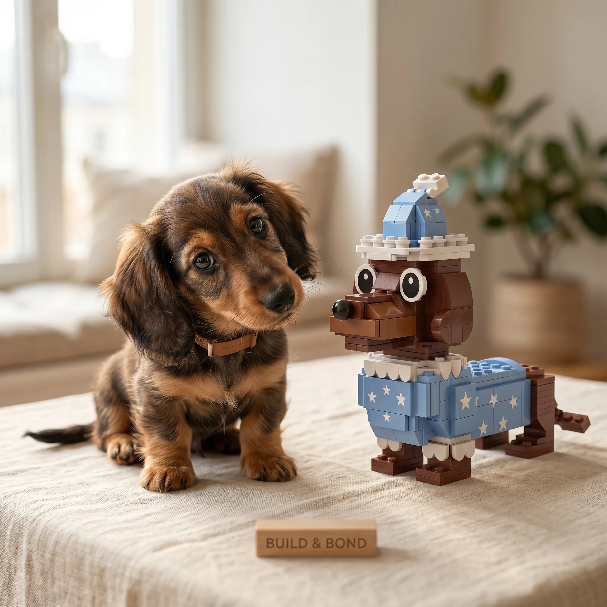 Pajama Dachshund Building blocks Set