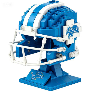 🏈 NFL Edition Brick Helmet Collection - 32 Teams Available - 3D DIY Display Model for Fans 🧱
