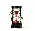Skeleton Hands & Roses Hourglass Gothic Building Block Model Dark Art Decor