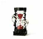 Skeleton Hands & Roses Hourglass Gothic Building Block Model Dark Art Decor