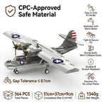 WWII Legend Reborn: PBY-5A Catalina Flying Boat Building Set | Ultimate Military Collector's Display