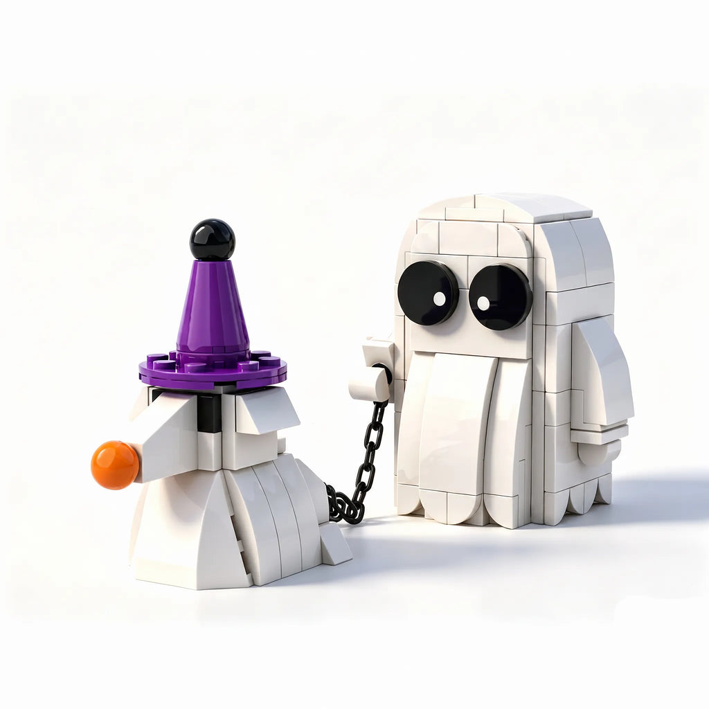 Little Witch & Ghost Companion Halloween Building Set