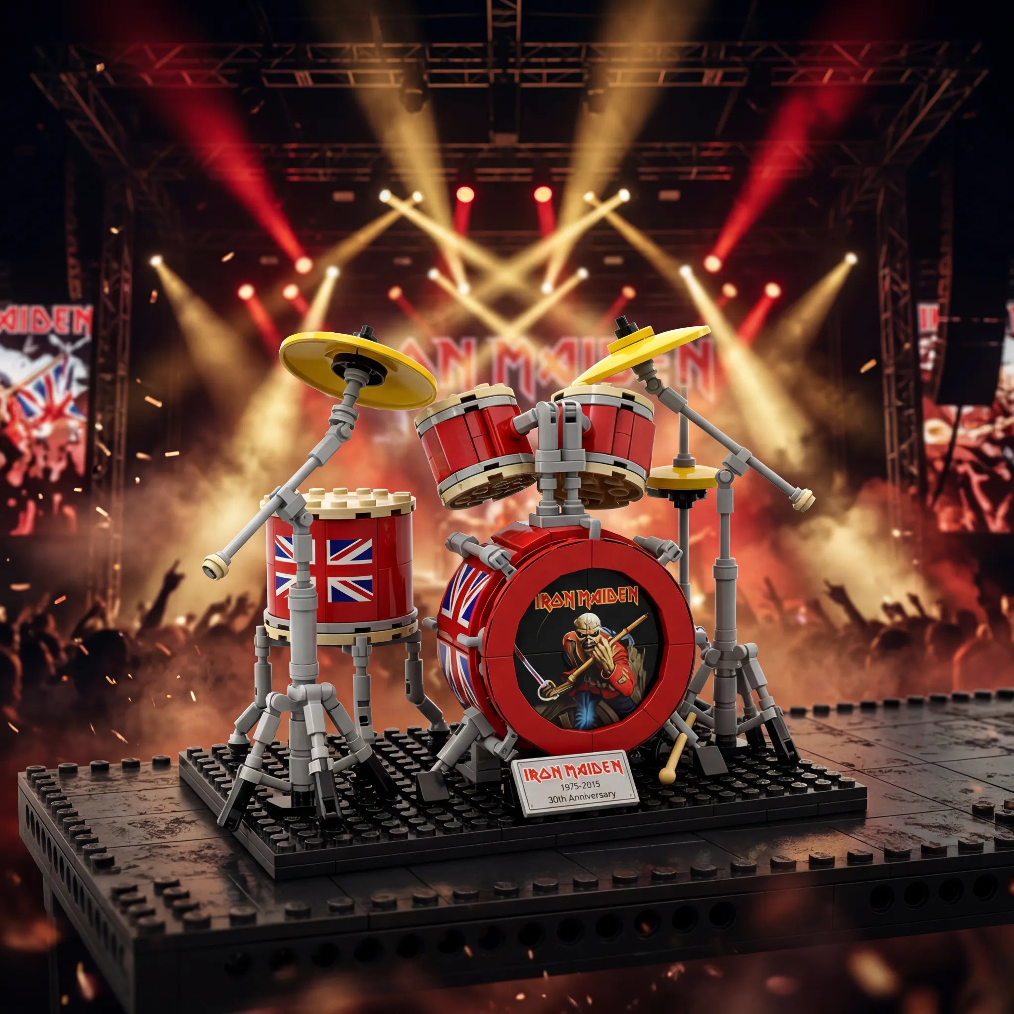 🥁 Stage-Ready Rock Drum Building Brick Set