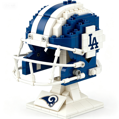 🏈 NFL Edition Brick Helmet Collection - 32 Teams Available - 3D DIY Display Model for Fans 🧱