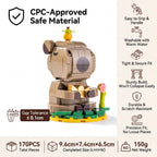 "Allow Everything" Zen Capybara Micro Building Blocks | Desk Stress Relief Toy & Healing Decor