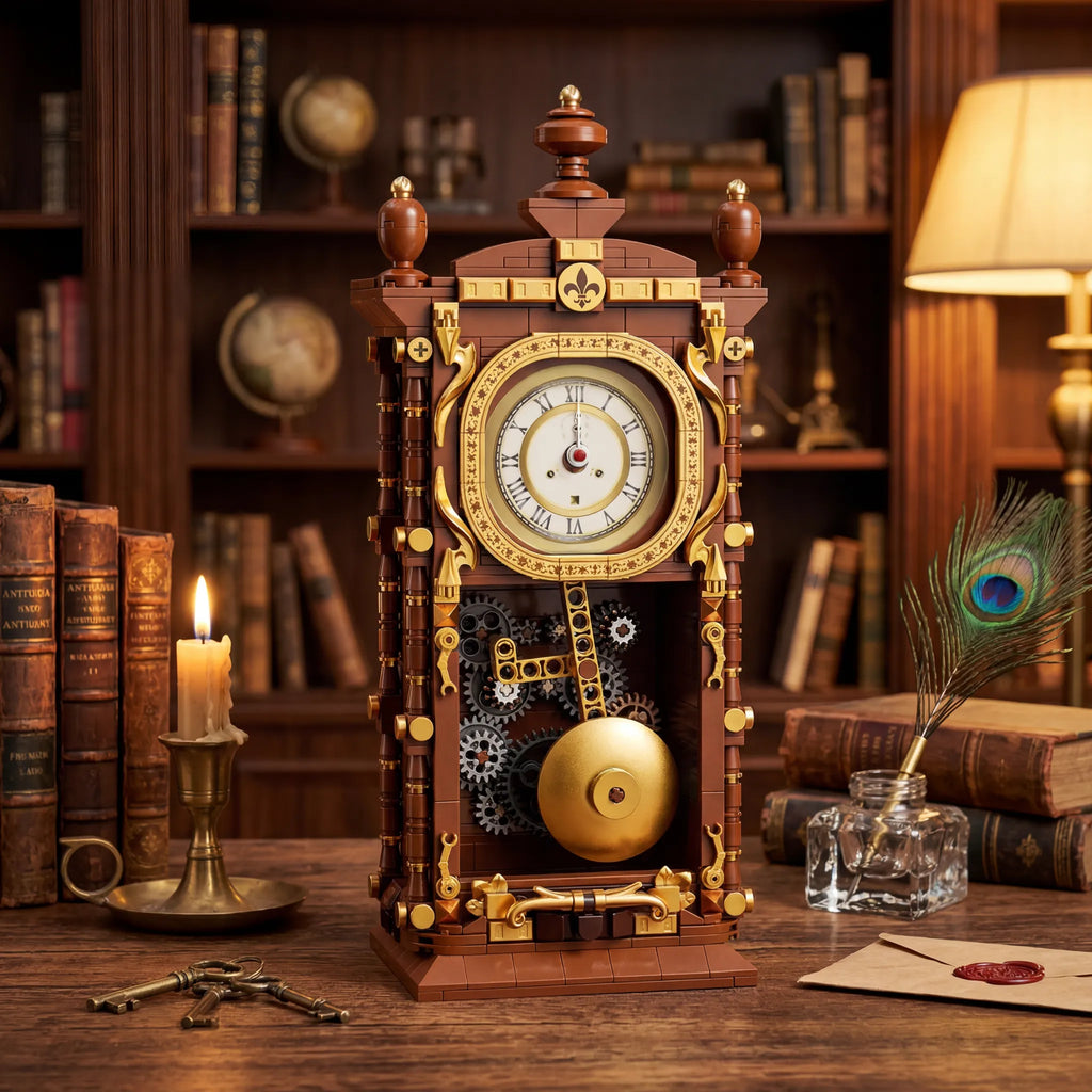 🕰️ Vintage Mechanical Clock Building Blocks | Build Time Into Art