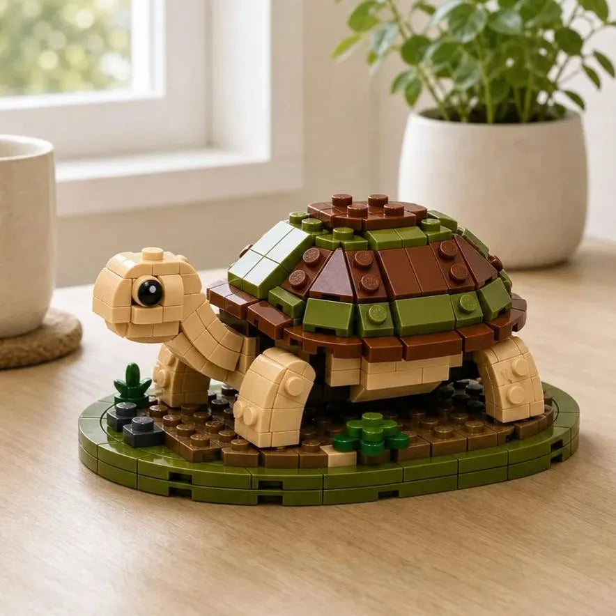 Pebbleback Tortoise Building Block Set🐢