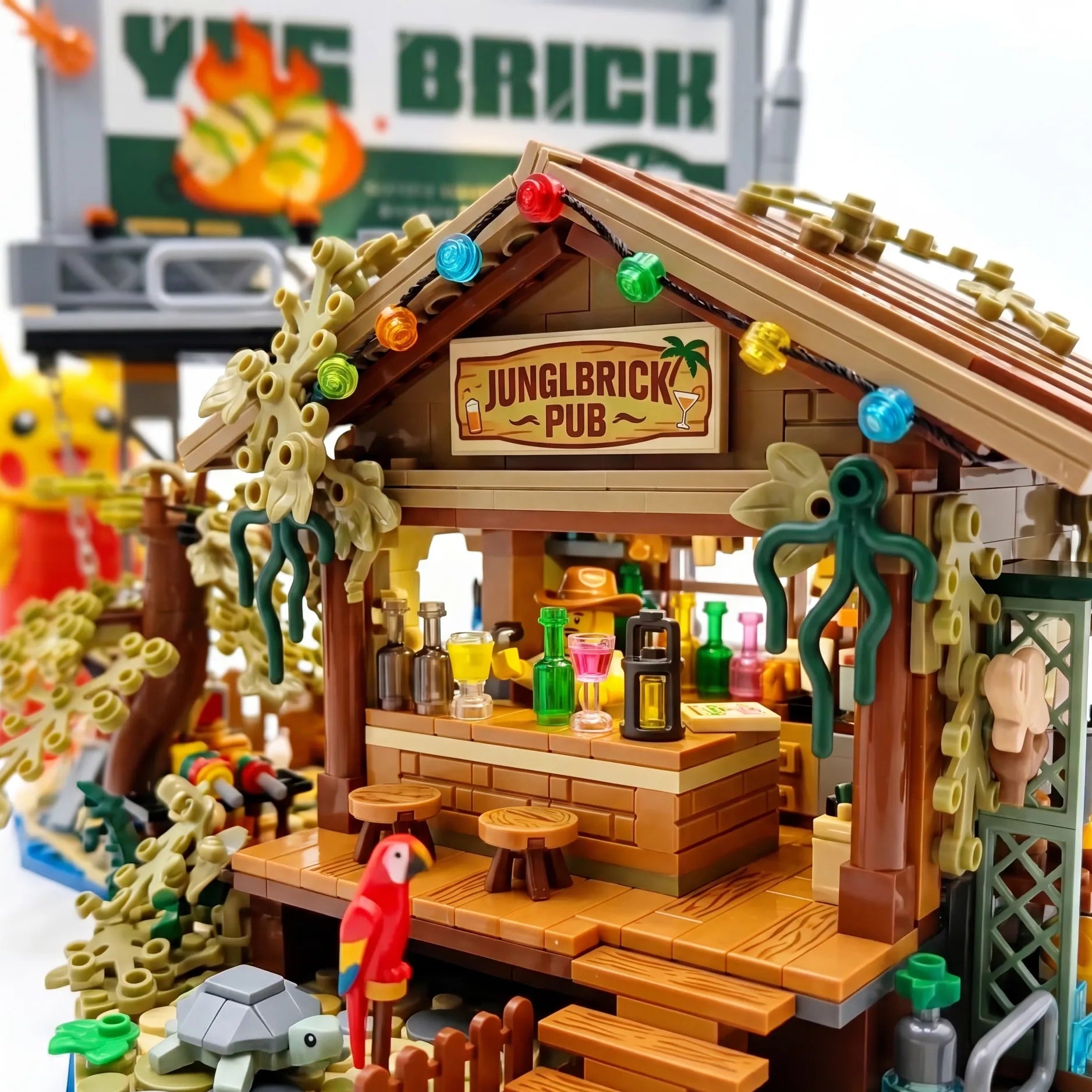 🍹 Jungle Bar Building Blocks | Build a Little Memory of Tropical Travel