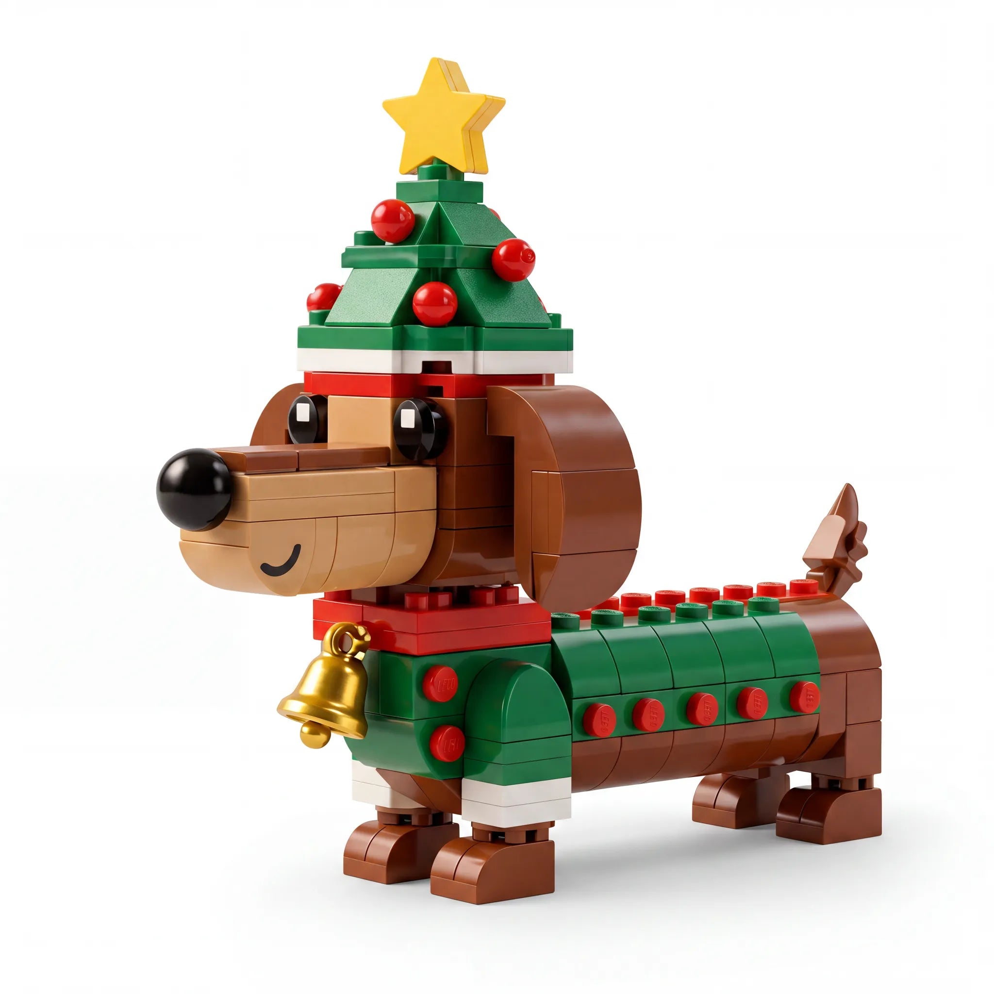 Christmas Dachshund Building blocks Set