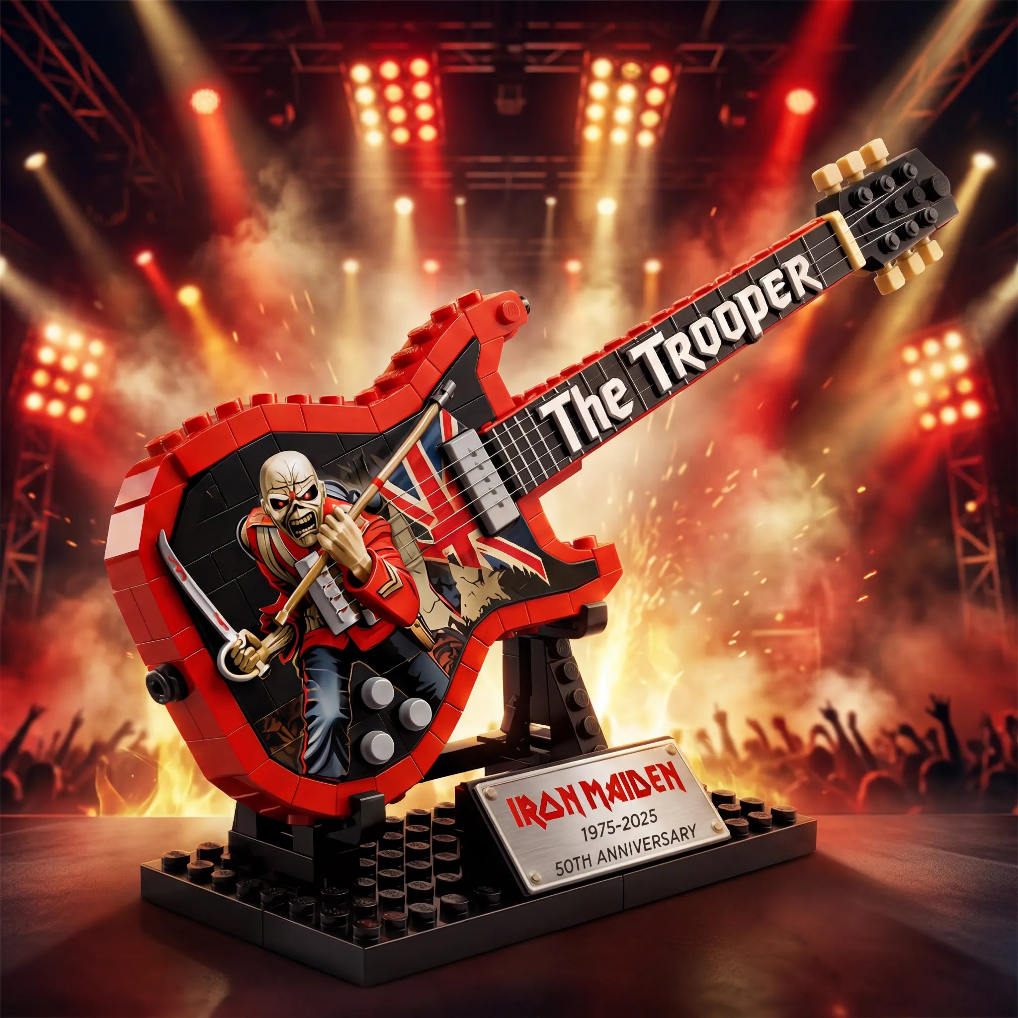 🎸 Live Stage Rock Guitar Building Brick Set