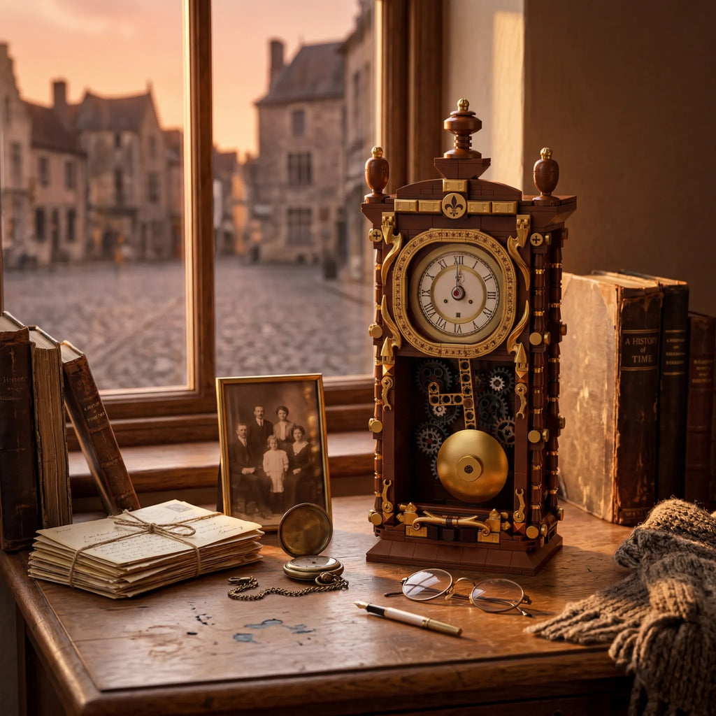 🕰️ Vintage Mechanical Clock Building Blocks | Build Time Into Art