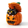 Peek-a-Boo Black Cat Pumpkin Building Set