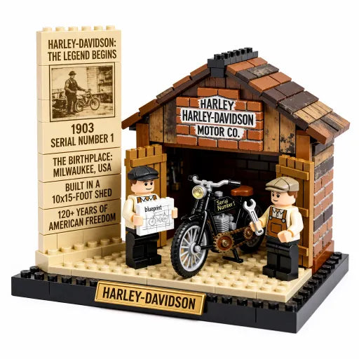Harley-Davidson "The Legend Begins" 1903 Origin Building Blocks Set 🏍️🛠️