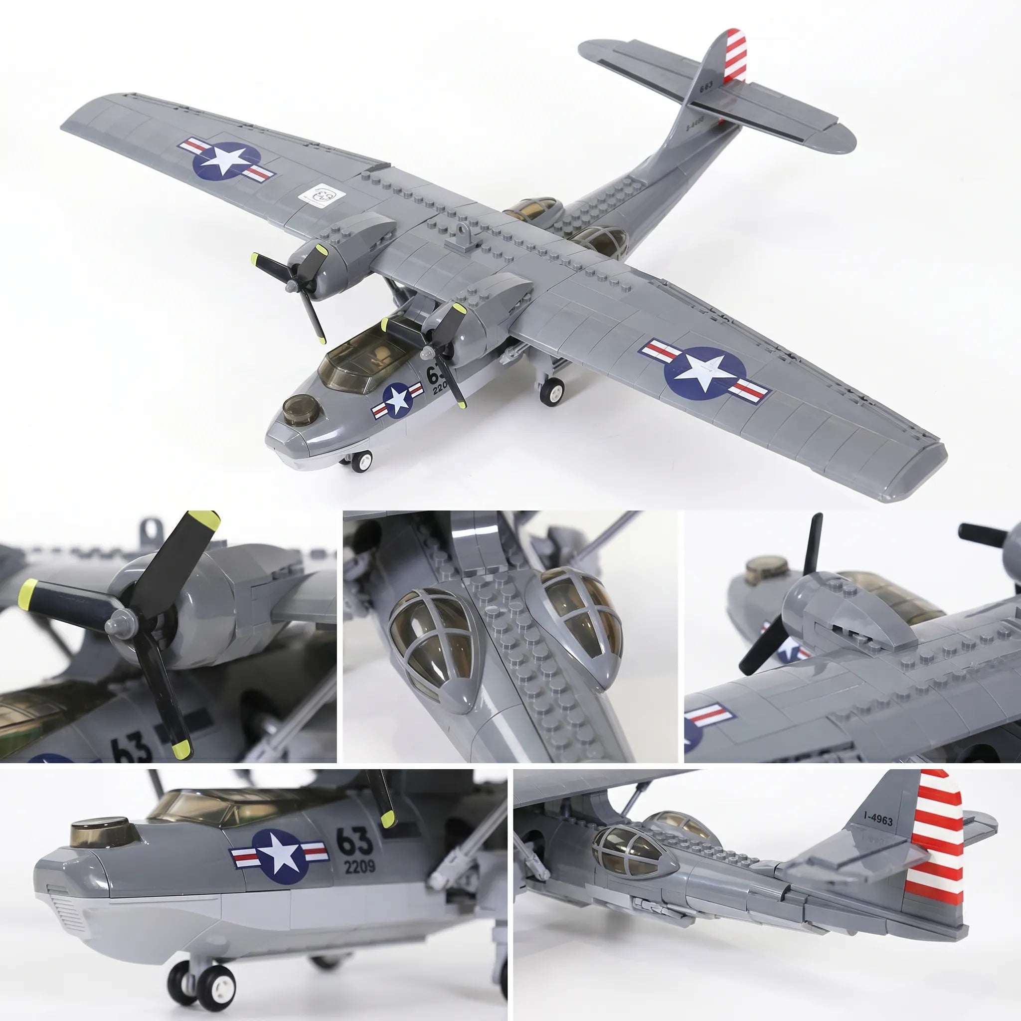 WWII Legend Reborn: PBY-5A Catalina Flying Boat Building Set | Ultimate Military Collector's Display