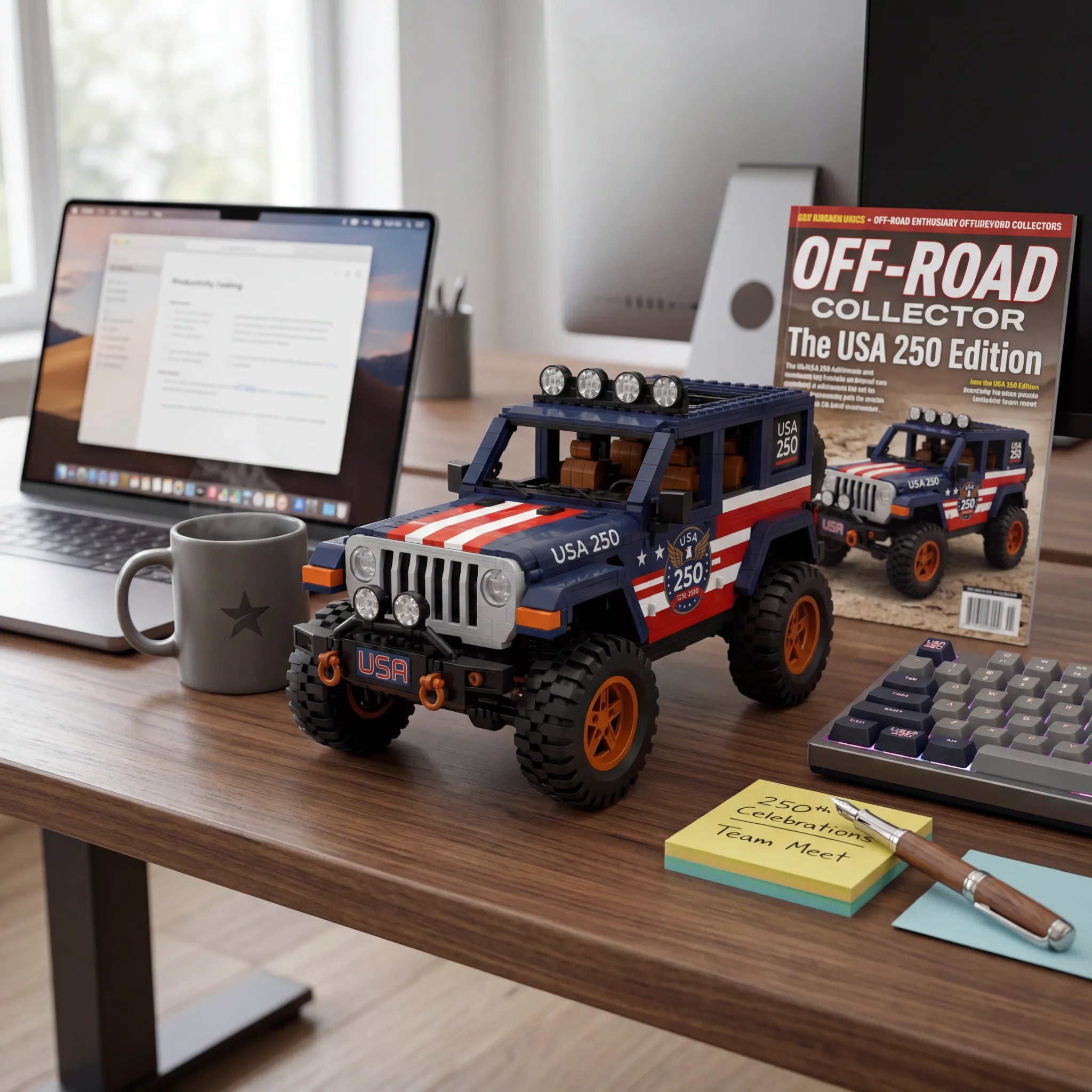 USA 250th Anniversary Off-Road Brick Set — Collect a Piece of Freedom and Adventure