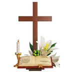 Cross & Holy Bible Lily Building Block Set