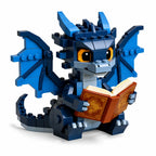 The Blue Dragon Scholar of the Enchanted Library