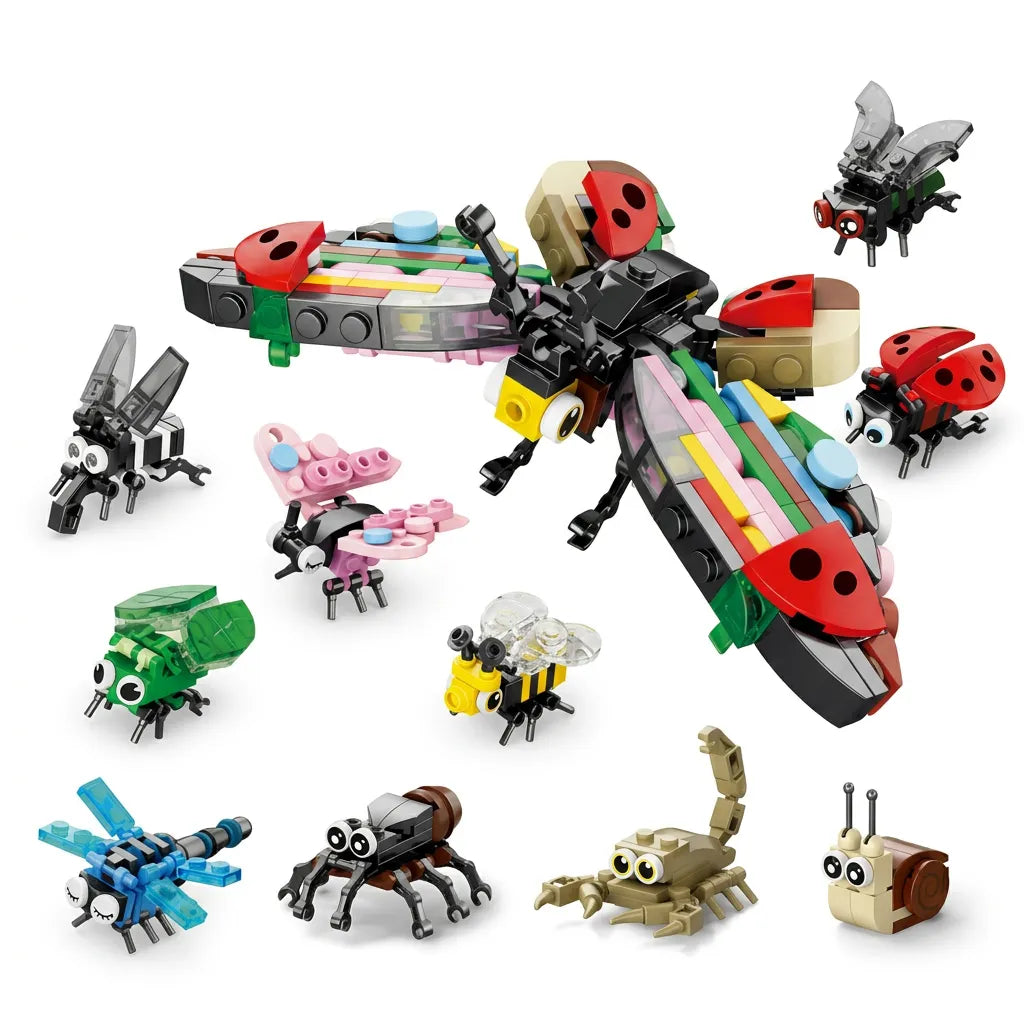 Mini Insect Collection Building Blocks Set