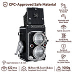 Classic TLR Camera Brick Set | Vintage Display Piece | Elevate Your Workspace for Creatives