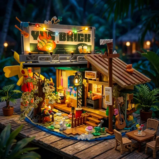 🍹 Jungle Bar Building Blocks | Build a Little Memory of Tropical Travel