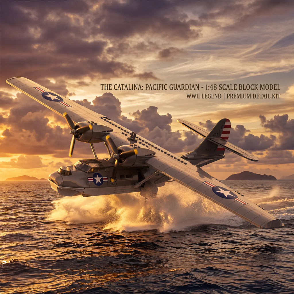WWII Legend Reborn: PBY-5A Catalina Flying Boat Building Set | Ultimate Military Collector's Display